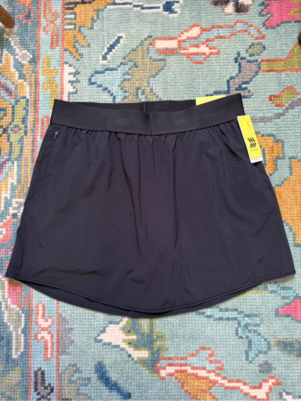 NWT All In Motion Active Light Woven Skort Black, Medium UPF 50+
